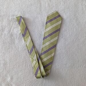 Holland and Sherry Green Striped Tie